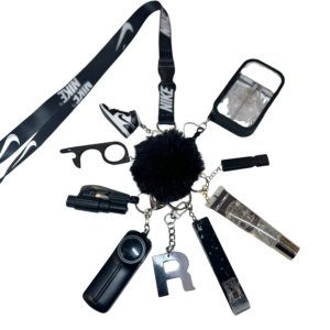 Sports Lanyard Safety Defense Keychain
