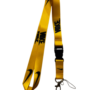 yellow sports lanyard for keychain