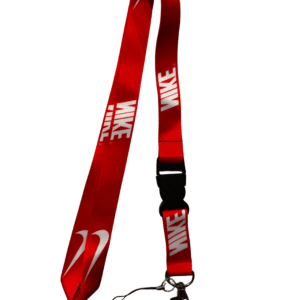 red sports lanyard for keychain